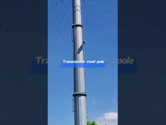 Low voltage transmission lines steel poles