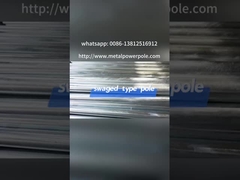 Hot-dip galvanized swaged type power pole