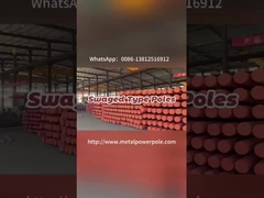 What is Swaged Tubular Pole? Customized Galvanized Electric Pole Steel Pole