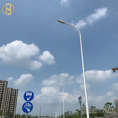 kupować Steel Pole Manufacturer 12M Galvanized Street Light Pole Steel Single Arm pole online manufacture