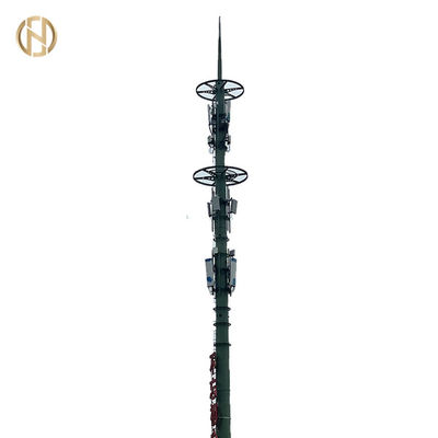 kupować 30m Hot Dip Galvanized Telecommunication Poles ASTM A572 GR65 Steel online manufacture