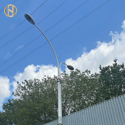 kupować 3m 6m 8m 12m Customized Hot Dip Galvanized Octagonal Solar Road Light Pole Design online manufacture
