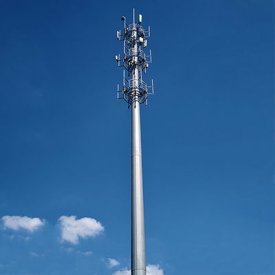 kupować 100FT 120FT Telecom Poles Hot Dip Galvanized Surface Treatment And Futao Telecommunication Post Deflection Calculation online manufacture