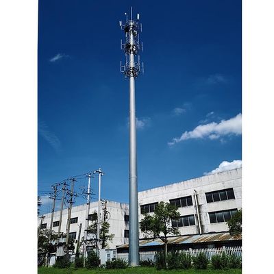 kupować Powder Coated 40m Steel Antennas Monopoles With Platform online manufacture