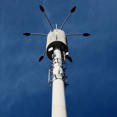 kupować Customized Hot Dip Galvanized Telecom Monopoles With Platform Or Antennas online manufacture