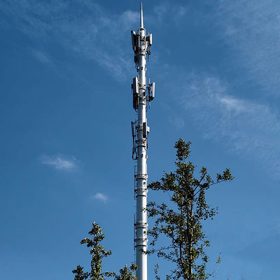 kupować Hot Dip Galvanized Steel Antennas Monopoles With Platform online manufacture