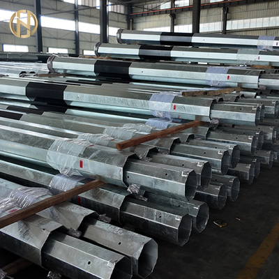 kupować 25FT-45FT Octagonal Polygonal Hot Dip Galvanized Electric Distribution Steel Power Pole online manufacture