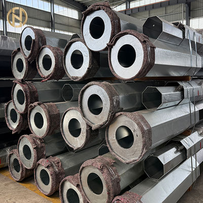 kupować High-quality Export Octagonal Hot-dip Galvanized Transmission Line Steel Poles online manufacture