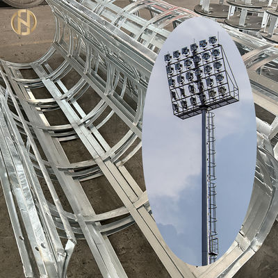 kupować Maszt oświetleniowy stadionu, ocynkowany ogniowo, rurowy stalowy z opcjami okrągłej i nieregularnej płyty świetlnej online manufacture