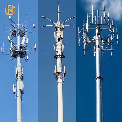 kupować Wieża telekomunikacyjna z monopolem ze stali Q355 ocynkowanej (15m-45m) | Producent niestandardowych wież komórkowych online manufacture