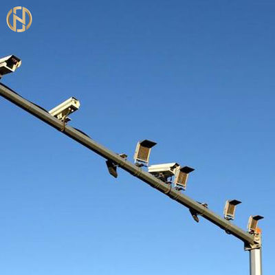 kupować 10-35M Height CCTV Camera Pole  Galvanized Steel Security Camera Pole online manufacture