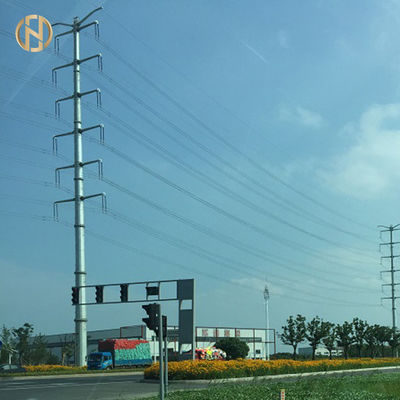 kupować 220KV Tubular Steel Pole  Steel Transmission Pole 230KV EN Stardand online manufacture