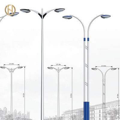 kupować 3M-10M Octagonal Street Light Pole Q235B Single Arm Steel Lamp Pole online manufacture