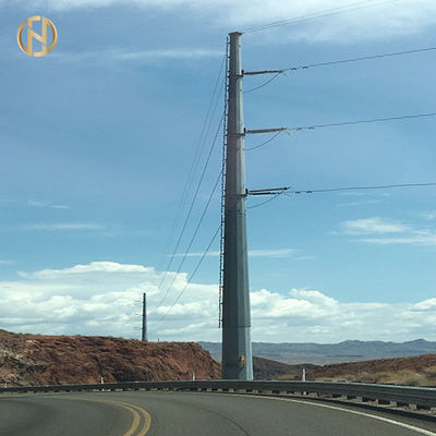 kupować High Quality Galvanised Power Pole  17m 18m 19m Galvanized Metal Pole online manufacture