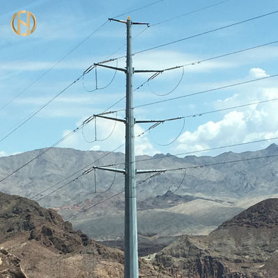 kupować Hot Dip Galvanised Power Pole 166KV 38m For Power Transmission Line online manufacture