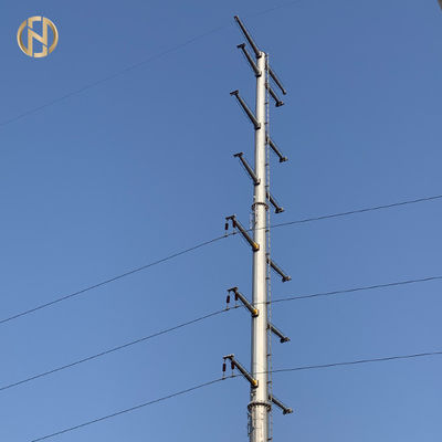 kupować Galvanised Electric Power Pole 35m Height Good Earthquake Resistance online manufacture