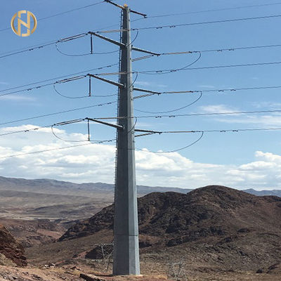 kupować Self Supporting Metal Power Pole 32m 0-30 Degree Dodecagon 166KV Transmission Line online manufacture
