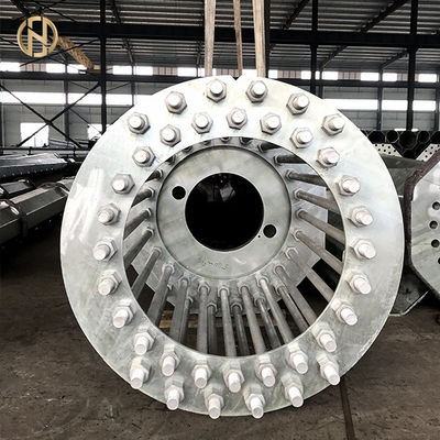 kupować High Mast Galvanized Light Pole 30M 35M With Electric Lifting System online manufacture