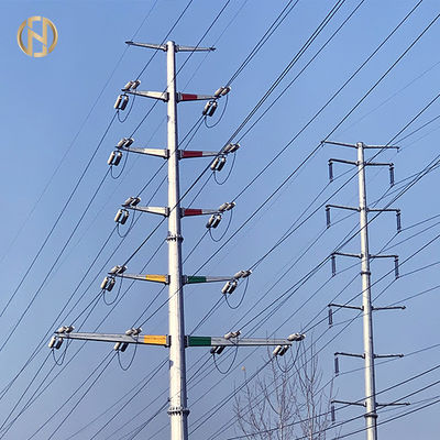 kupować Transmission line Galvanized Steel Tubular Electrical Power Pole online manufacture