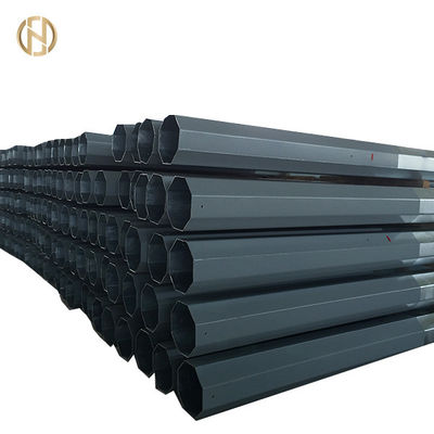 kupować 33KV 11m 12m Steel Electric Power Pole Class 4 Directly Buried Type Earthquake Resistant online manufacture