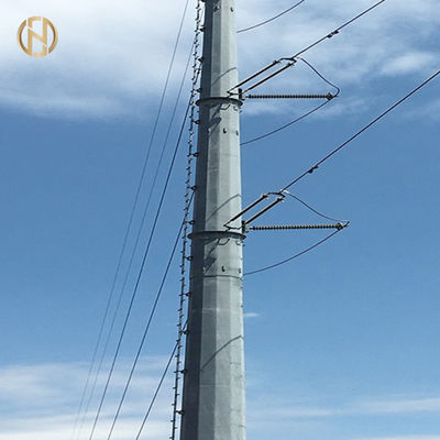 kupować 69KV Steel Metal Utility Pole ASTM A 123 Hot Dip Galvanizing High Durability online manufacture