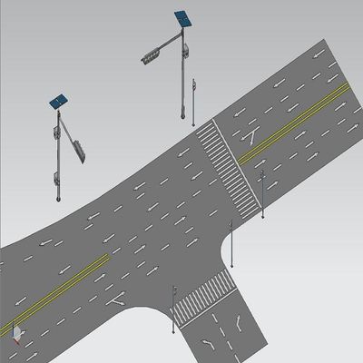 kupować T Type Octagonal Shape 6M Cantilever Traffic Light Post online manufacture