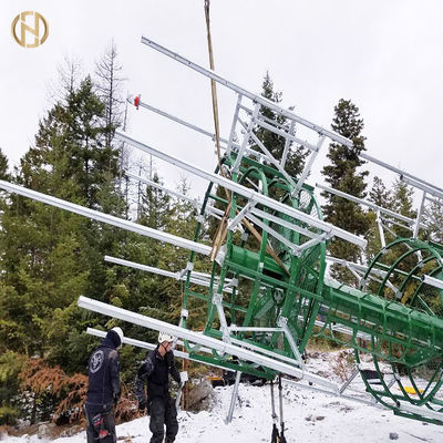 kupować Galvanized Cell Phone Tower 25M 35M Overlap / Flange Connection online manufacture