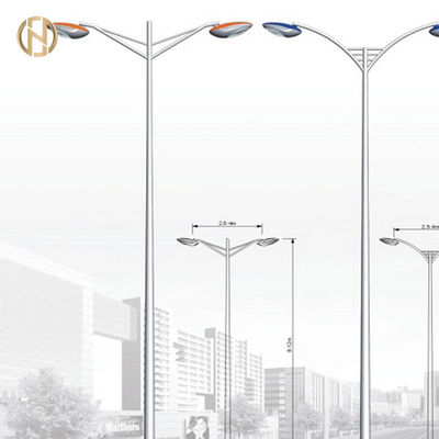 kupować Galvanized Solar Street Light Pole/Steel Light Pole/Lamp Post With Single Or Double Arms online manufacture