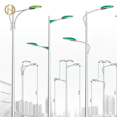 kupować Outdoor Street Light Pole Q235 Hot Dip Galvanized / Powder Coated Surface online manufacture