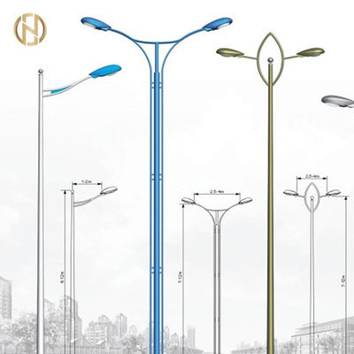 kupować 2020 New Product Hot Dip Galvanized Single Double Arm Street Light Pole online manufacture