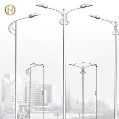 kupować 10M Street Light Pole Octagonal Shape Steel Lamp Post with Single arm online manufacture