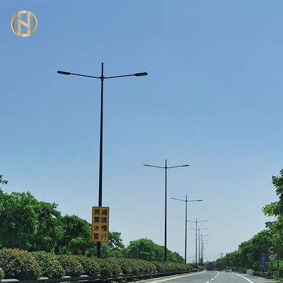 kupować Round / Conical Shape Street Light Pole  Q235B Single Arm Light Pole online manufacture