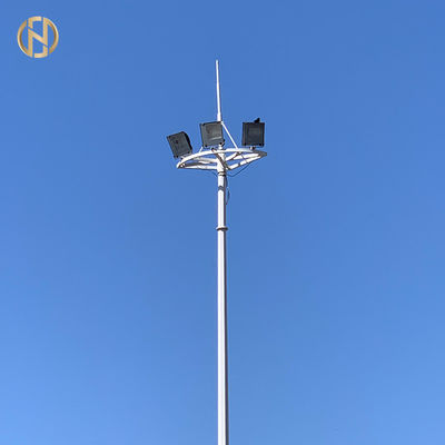 kupować 20M 35M High Mast Light Pole With Electric Raising And Lowering System online manufacture