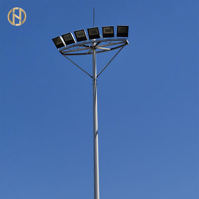 kupować Round Shape Crown High Mast Pole , 25M 30M Industrial Light Pole online manufacture