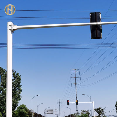 kupować Custom Made Traffic Signal Light Pole 6M 12M Octagonal Dodecagonal Shape online manufacture