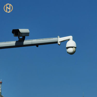 kupować Steel CCTV Camera Pole L Type 1m - 30m Arm Length Long Service Life online manufacture