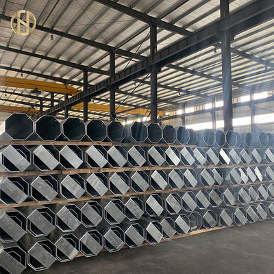 kupować 12M Galvanized Tubular Steel Post Class 7 1340daN Safety Factor 2.0 online manufacture