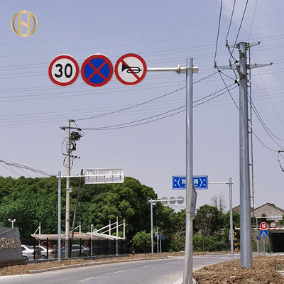 kupować Octagonal Shape Road Sign Pole  Galvanized Steel Traffic Sign Post online manufacture