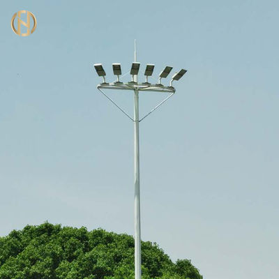 kupować Powder Coated High Mast Tower 95FT IP65 Silver Color Hot Dip Galvanized Surface online manufacture
