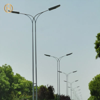 kupować 6 7 8 9m Solar Street Light Pole Two Arm Outdoor Street Lighting Pole online manufacture
