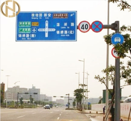 kupować 6M 8M 10M Road Sign Pole  Custom Q235B Steel Highway Sign Posts online manufacture
