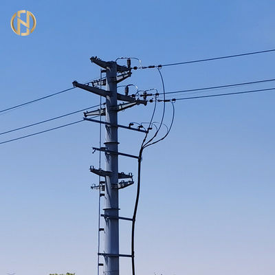 kupować Customized Size Metal Power Pole 69KV 90FT Steel Electric Q460C online manufacture