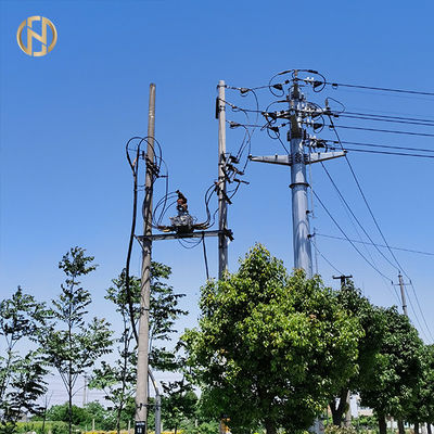 kupować Galvanized Monopole Steel Metal Power Pole Wind Resistant 3.5mm online manufacture