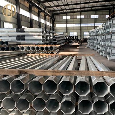 kupować Customized Size Metal Power Pole  69KV 90FT Steel Electric Pole Q460C online manufacture