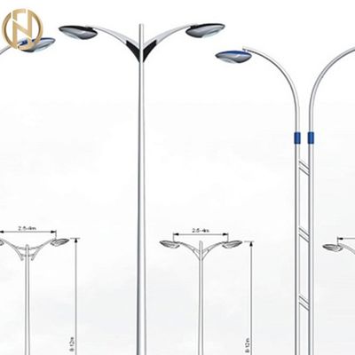 kupować 3mm Q235 Octagonal Decorative Street Light Lamp Pole Multipyramidal online manufacture