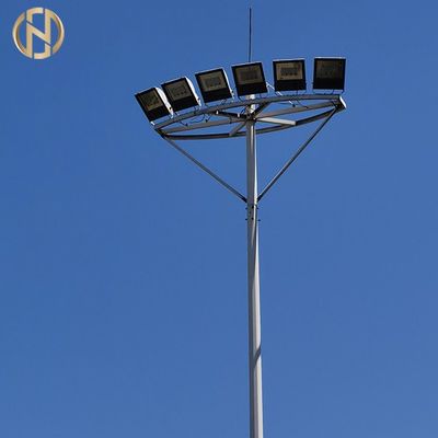 kupować CE GR65 Conical  12 Meter High Mast Pole IP65 For Floodlight online manufacture