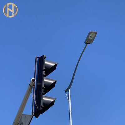 kupować ASTM A123  Q345B LED Street Light Highway Lamp Post Straight Arm online manufacture