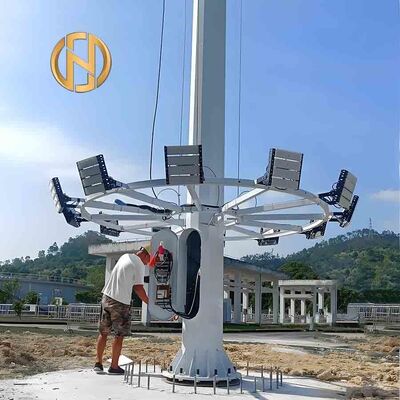 Factory Direct Supply 25m 30m High Mast Light Adjustable Lamp Pole Electrical Equipment